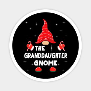 The Granddaughter Gnome Matching Family Christmas Pajama Magnet